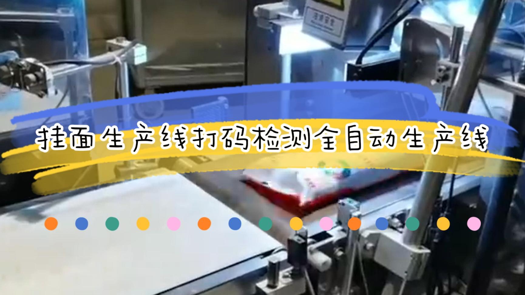 掛面生產(chǎn)流水線，激光日期打碼檢測全自動生產(chǎn)線